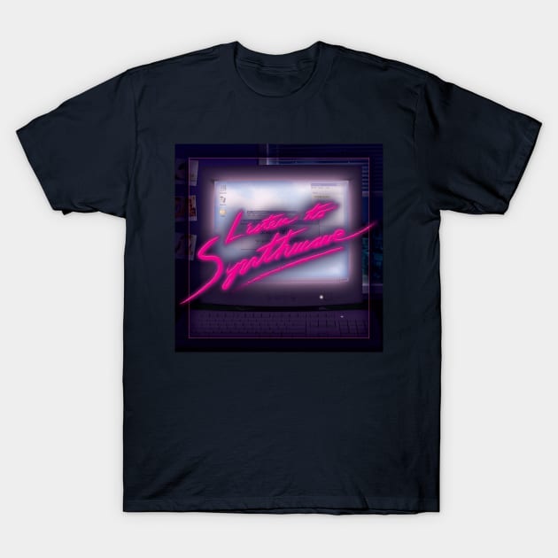 Listen to Synthwave - Late Nights T-Shirt by patrickkingart